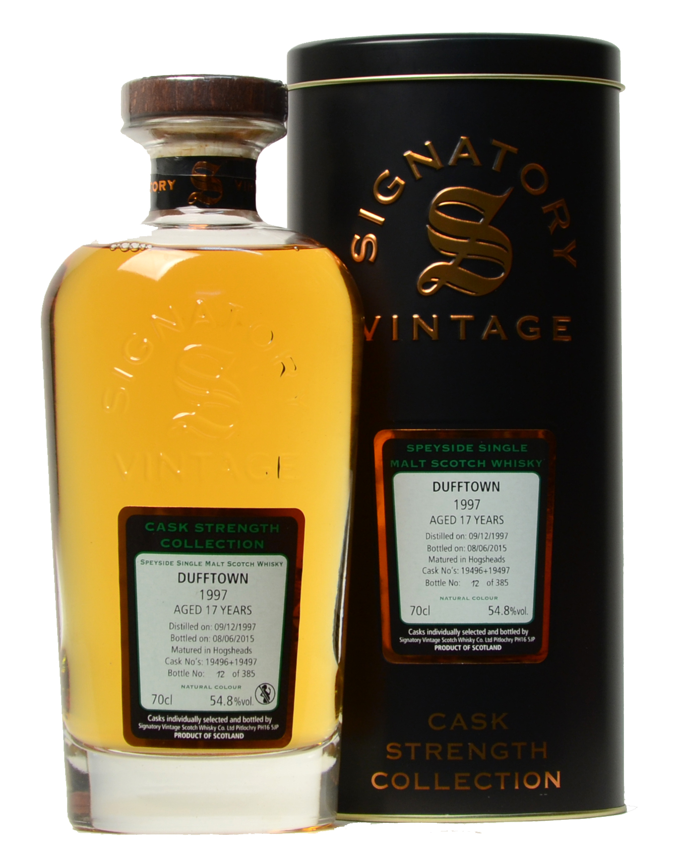 Dufftown speyside single malt whisky